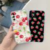 UP21 Cherry summer fruit Transparent Phone Case for Samsung Galaxy A04 A04S A14 A23 A34 A54 M23 M33 M52 M53