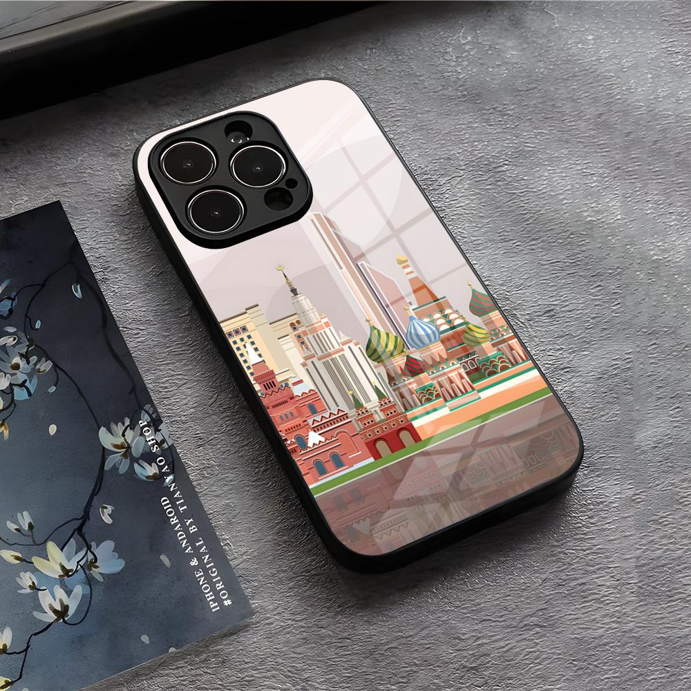 London Big Ben Phone Case For IPhone 17 Air 16 E Pro Max 15 14 13 Mini 12 Pro 11 Max Plus Black Glass Cover