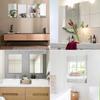 Durable Square Mirror Decal Self Adhesive Home Mirror Tiles Safe Wall Mounted Mirror  Bathroom