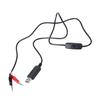 Кабель-перемычка USB-папа на зажим, 100 см, адаптер питания для светодиодной подсветки 3 В, вентилятора, лампы, пульта