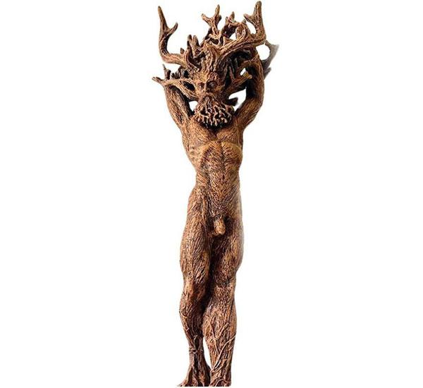 Статуя Богини Леса из смолы, украшения, садовый декор, дерево, Бог, ремесло