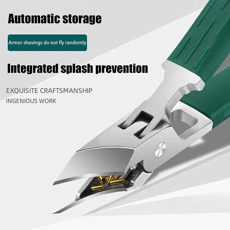 Профессиональные острые косые кусачки для ногтей, триммер, кусачки, инструменты для ухода против разбрызгивания, хироподия, подология, инструмент для ухода за ногами из нержавеющей стали