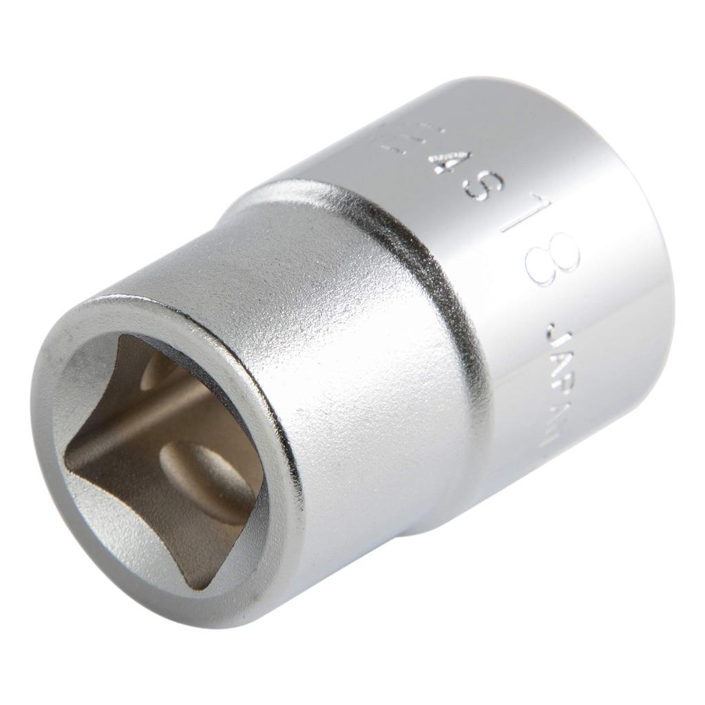 TONE Socket Drive Angle Width Across Flats 18mm (Hexagonal) 4S-18 12.7mm (1/2")