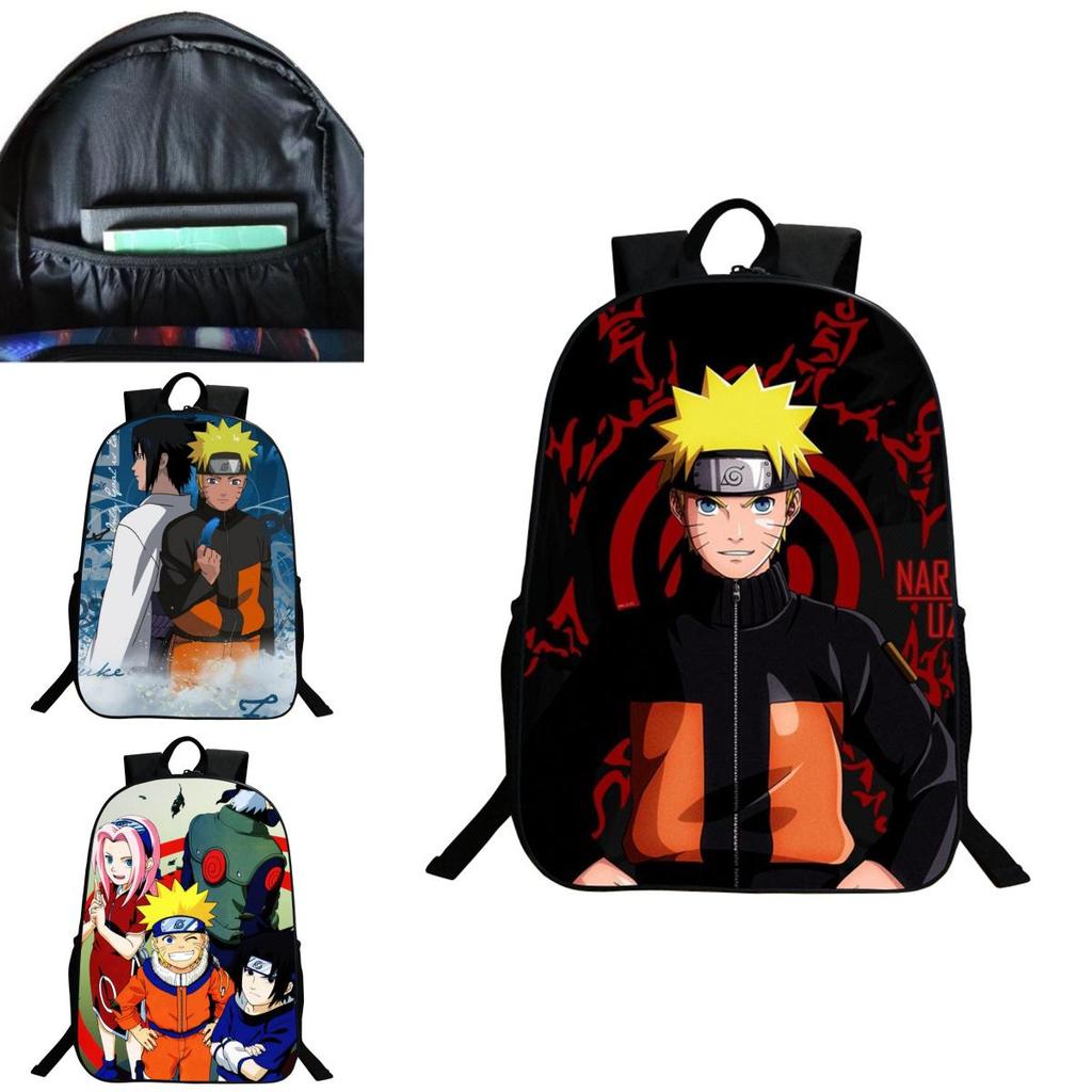 Stylish Anime Naruto Book Bag With Durable Design And Adjustable Shoulder Straps