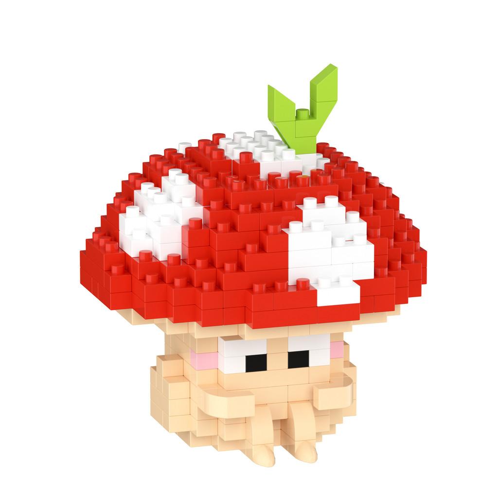 Mushroom Building Blocks Set With Abs Plastic For Kids Diy Creative Play Gift