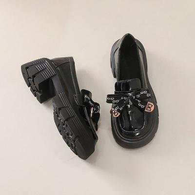 Японские универсальные туфли на шнуровке с круглым носком, увеличивающие рост, из маленькой кожи, 2025 лето и осень, новые, черная платформа, британский стиль, ретро лоферы