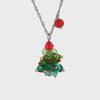 Titanium Steel Non-Fading Christmas Tree Pendant Necklace - Light Luxury for Women's Clavicle Chain