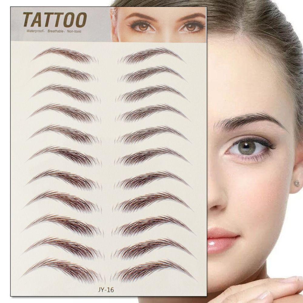 Makeup Lasting Waterproof False Eyebrows Authentic 6D Hair-like Eyebrow Eyebrow Tattoo Sticker