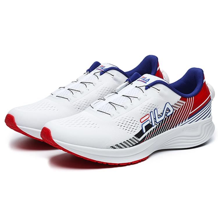 Fila ENERGY Текстиль, ТПУ Износостойкие и Легкие Низкие Беговые Кроссовки Мужские Белые A12M231112FWA