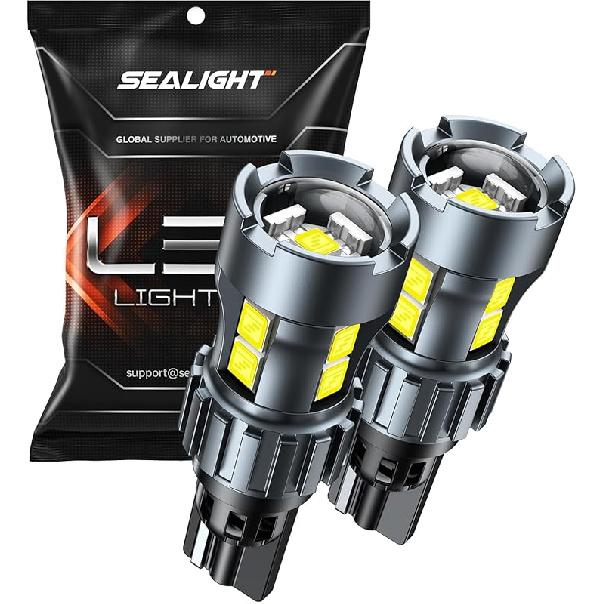 SEALIGHT 7443 7440 LED Bulb Amber, 2025 Canbus 7444na Front/Rear Turn Signal Bulb with Built In Resistor Anti Hyper Flash 7440a W21W 7441 WY21W T20,