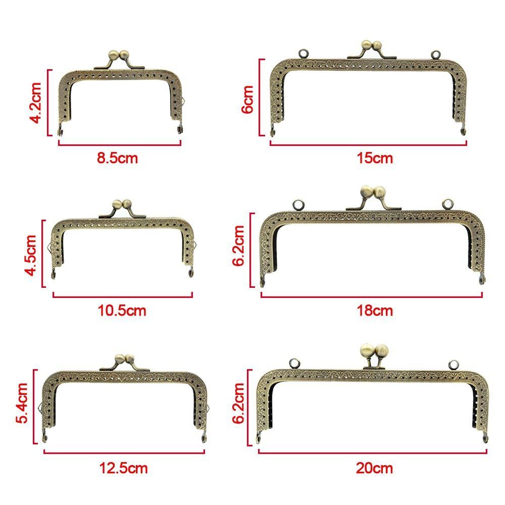 Bag Hardware Purse Frame Kiss Clasp Vintage Purse Frame Mini Bag Kiss Clasp Lock DIY Craft