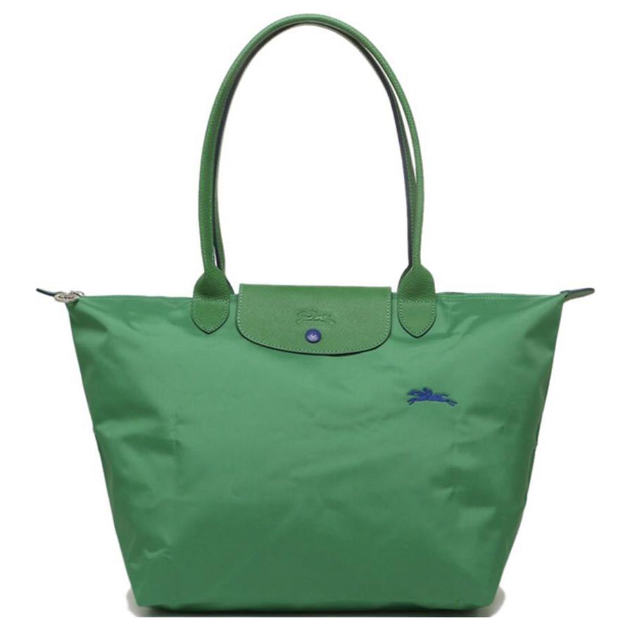 Longchamp Серия Le Pliage Складная тканевая сумка-шоппер с длинными ручками Сумка-пельмень Сумка через плечо Женские сумки Кактус-Зеленый 1899619P25