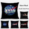 N-Nasa Space Pillow Case Plush Fabric Soft Double Sided Print Sofa Cushion Cover Throw Pillow Covers