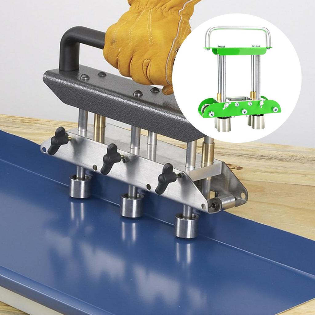 Edge Roller Bender 0 To 90 Degree Steel Aluminum Copper Plate Edge Rolling Bending Tool with 8 Inch Shears for Metal Roofing