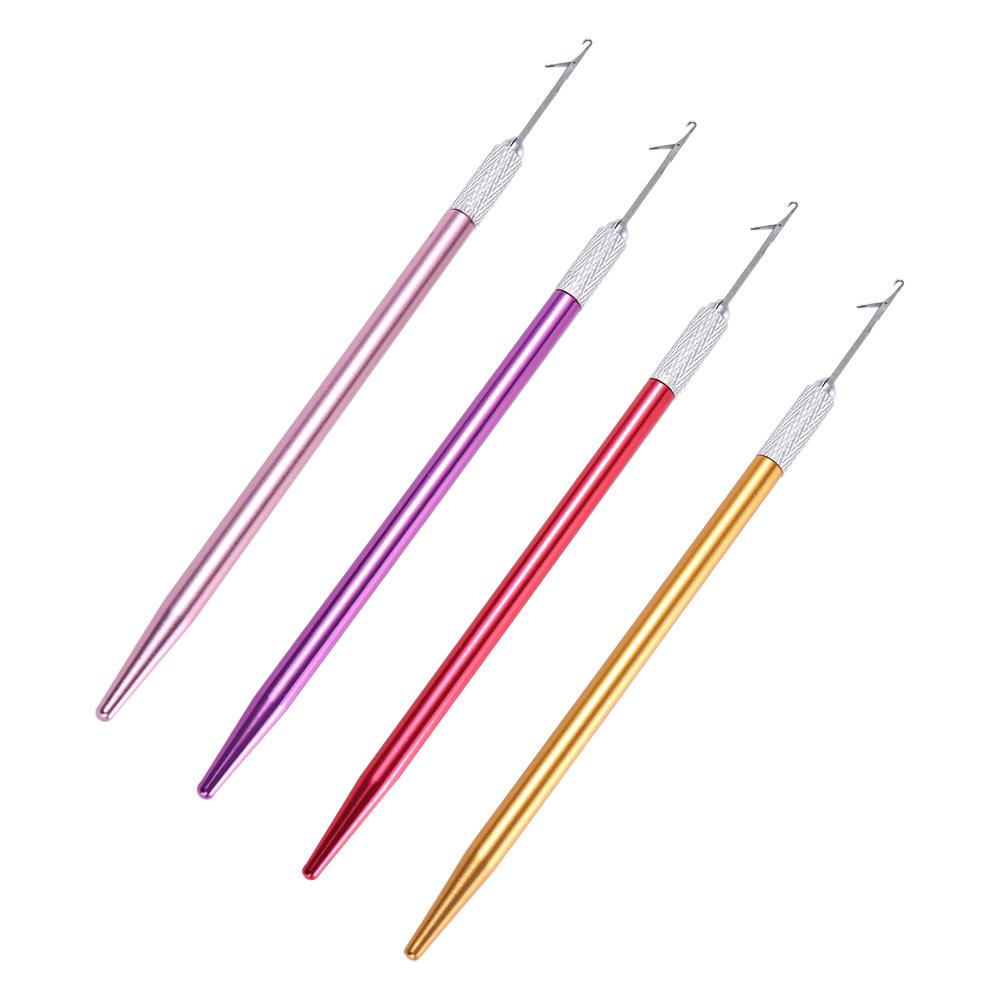 Инструмент для ремонта, сделай сам, крючки для плетения париков, игла для плетения волос, крючок для дредов, металлические крючки