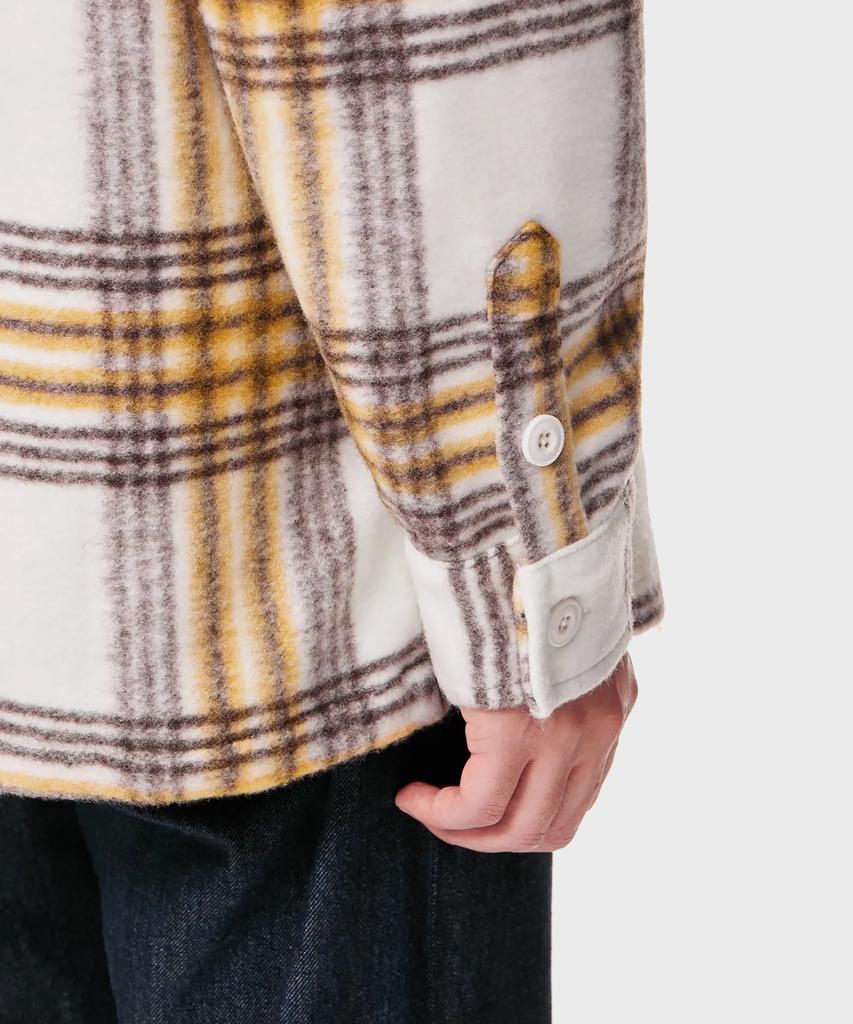 DICKIES Relaxed Plaid Long Sleeve Shirt Cream