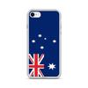 Coque iPhone - Drapeau Australie - iPhone SE 2020 - Silicone Souple - Design Coloré - Multicolore