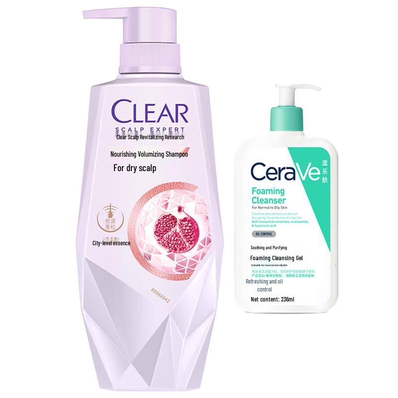 CeraVe Набор: Очищающее средство и Шампунь для глубокой очистки
