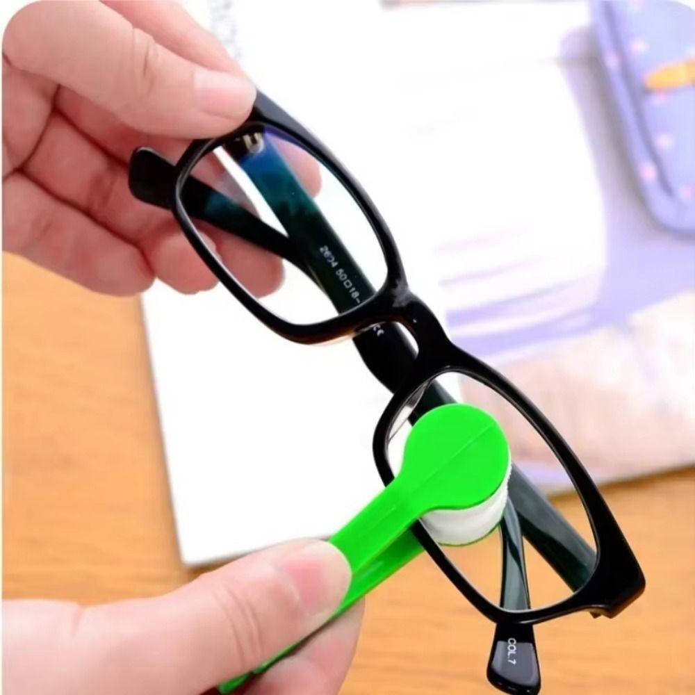 5Pcs Two-side Sun Glasses Cleaning Brush Creative Mini Glasses Cleaner Eyeglass Wiping Tool