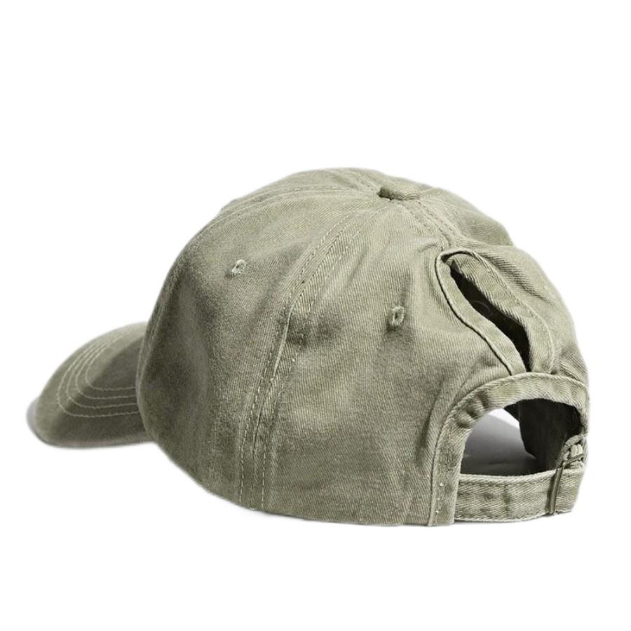 Spring Summer Baseball Cap Washed Retro For Women Ponytail Curved Brim Sun Hat Street Sport Hip Hop Cap Visor Mother's Day Gift