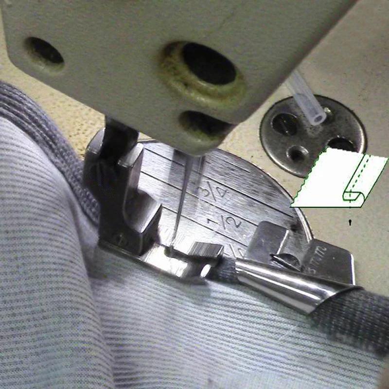 Sewing Curled Edge Hemp Feet 3Mm-10Mm 8 Size Wide Curled Edge Pressure Foot Sewing Machine Pressure Foot Hemp Foot Tool