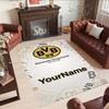 Borussia Dortmund Customized Name Carpet Design for Entryway Bedrooms Kitchen Game Room Anti-slip Rug Anime Office Decor Spiritual Gift