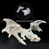 1 шт. 3D-печатная фигурка дракона в виде крылатой кареты со случайными глазами, скульптура дракона из смолы в стиле ар-деко, настольный декор в виде животных