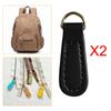 2 Pieces Zipper Pulls PU Leather Pull Strap Pullers for Bag Backpacks