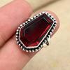 Красный гранат драгоценный камень ручной работы в форме гроба ювелирные изделия из драгоценного камня изысканное кольцо для подарков