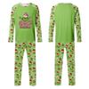 Рождественский принт Семейный комплект с длинными рукавами для родителей и детей Домашняя одежда Костюм Осень