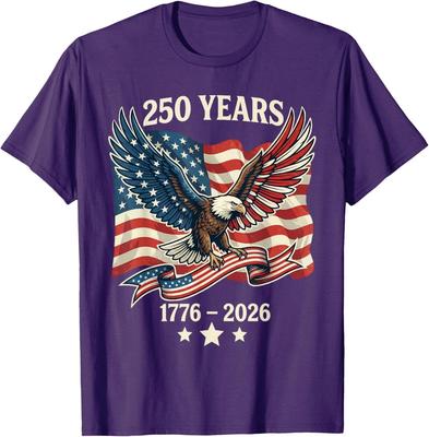 Винтажная футболка 250 лет Америка 1776-2026 250-й День Рождения США