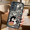 Phone case: 2D flat Samsung Galaxy A34 A35 M05 M06 S20 S22 S21 FE Plus 5G protective case, penguin, Christmas and Halloween gift