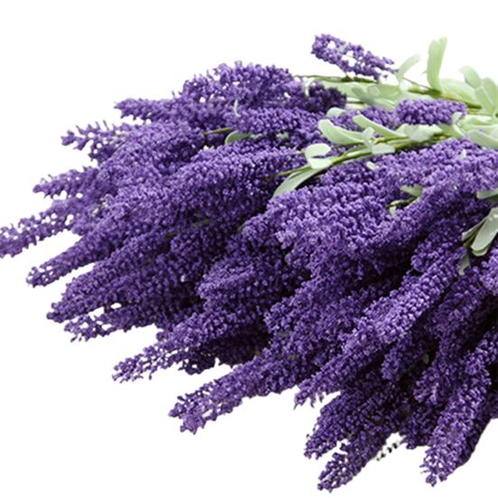 Искусственный цветок лаванды, листья, букет, домашний свадебный садовый декор, 12 головок