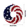 D30cm Independence Day Garland Classic Red White Blue Rose Wreath With Star Inlay 2026 America Festival Decoration Door Sign 1pc