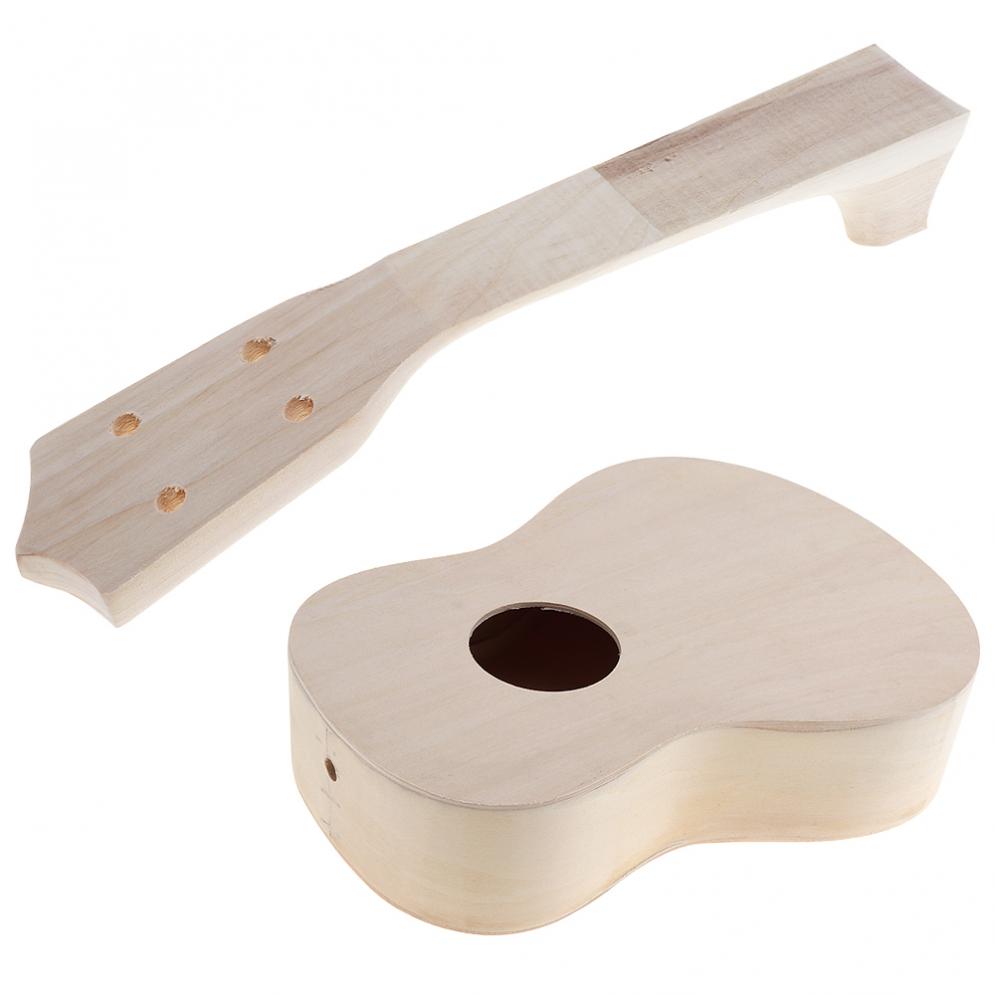 21 ''Сопрано Гавайская гитара DIY Набор Гавайская гитара Ручная работа Картина Сборка Детские подарки