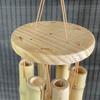 6 Tubes Bamboo Wind Chime Hand-Carved Garden Art Crafts Retro Hang Decorations  Home Decoration