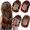 New Korean Acetate Fibre Elliptic Hair Clip for Women Girls Leopard Print Large Barrettes Trendy Hair Accessories Styling Tools