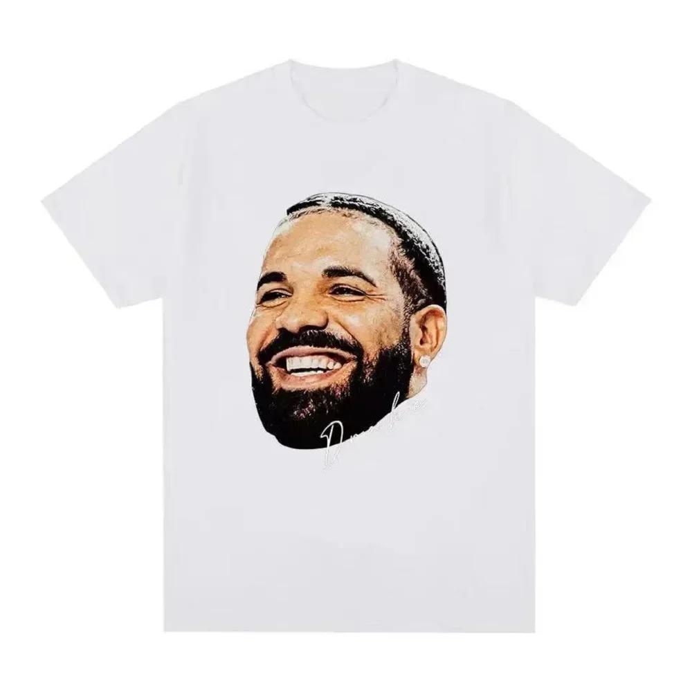 Hiphop Rapper Drake Graphic Tshirt Retro Gothic Shortsleeved Casual Suitable for Both and Wo Streetwear