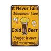INEED Vintage Beer Metal Sign Poster Wall Decor Tin Sign Decorative Plate Iron Plaques Club Bar Home Man Cave Retro Decor
