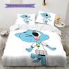 Nicole Watterson Pattern Bedding Home Decoration Birthday Gift ( 1 duvet cover + 2 pillowcase, without core),fan merchandise.