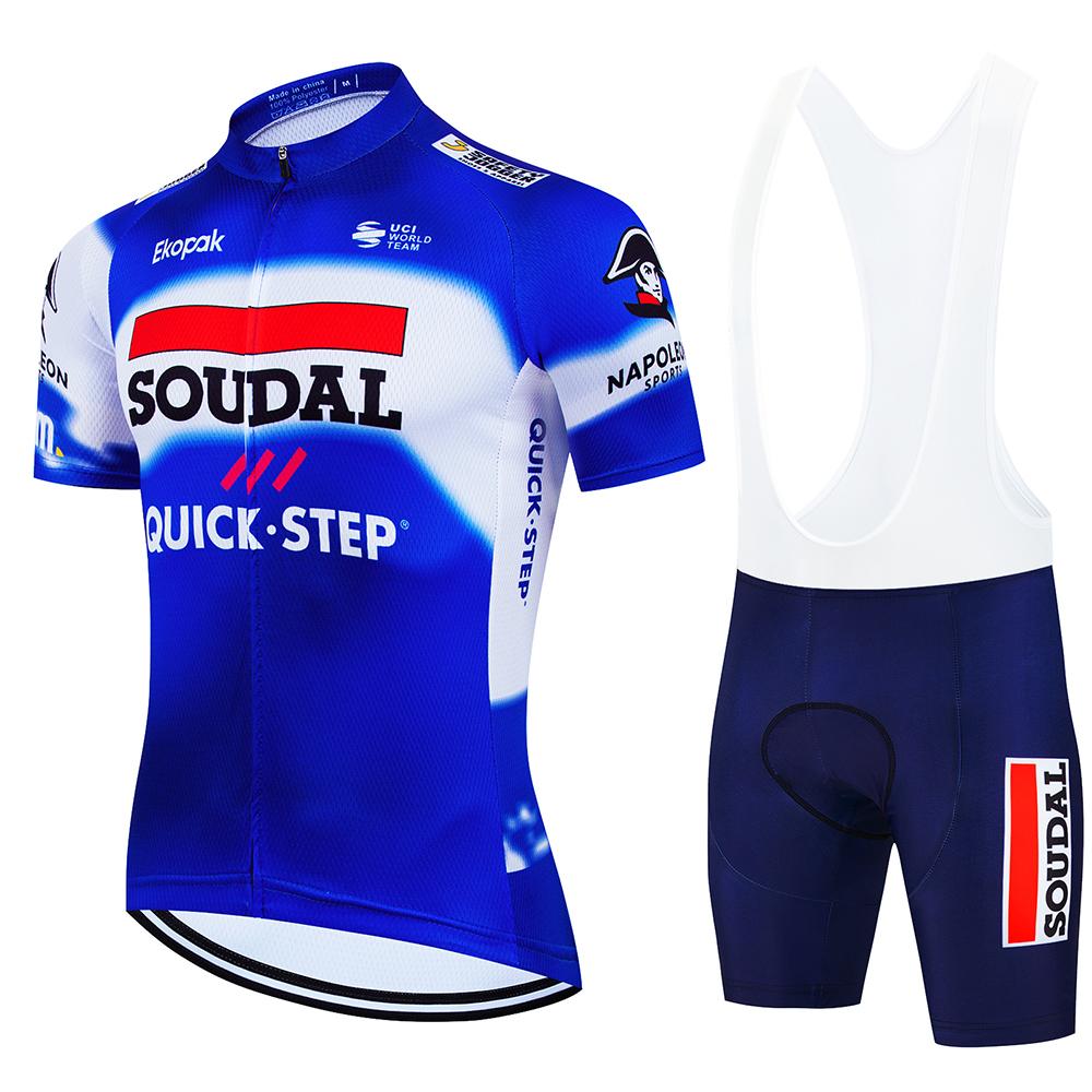 Men's Cycling Outfit Set  Quick Step Clothing 2026 Bicycles Clothes Summer Bike Jersey Cycle Jacket Man Spring Shorts Bib