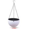 1 шт. подвесная корзина цветочный горшок садовый пластиковый цветочный горшок уличный цветочный горшок цепного типа подвесная корзина цветочный горшок