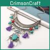 Ethnic Style Simulation Gemstone Decoration Necklace With Tassel Design For Women