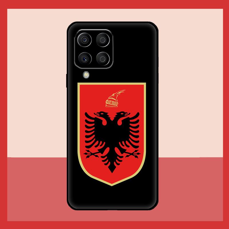 Albania Flag Eagle Case For Samsung Galaxy M12 M52 M06 M16 M36 M56 M33 M15 M55 M31 M13 M14 M53 M32 M35 M34 M54