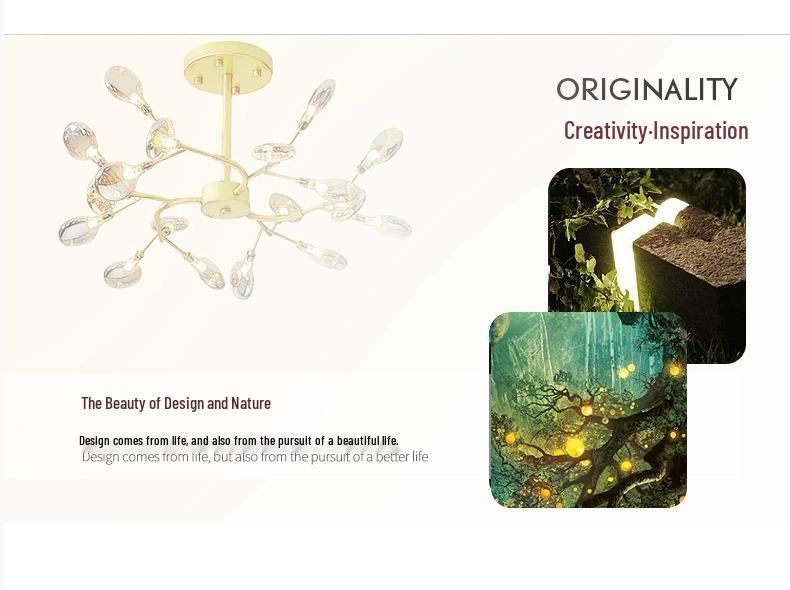 2023 Скандинавский подвесной светильник 'Светлячок': Современный, креативный дизайн для гостиной, столовой и спальни