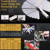 Stainless Steel Feeler Gauge 32 Sheets Dual Marked Metric Imperial 0 04-0 88mm Thickness Gage Measuring Tool