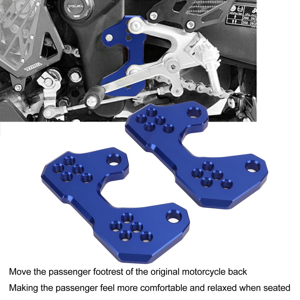 2pcs Passenger Footpad Back Bracket CNC Aluminium Alloy Replacement for YZF R3 MT25 MT03