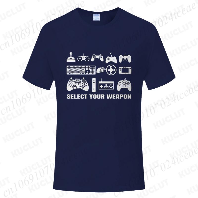 T Shirt for Unisex Clothing Fashion Gamer T Shirts Select Your Weapon Gamer Party Tee Dad Boy Gift Casual Oversized Clothes