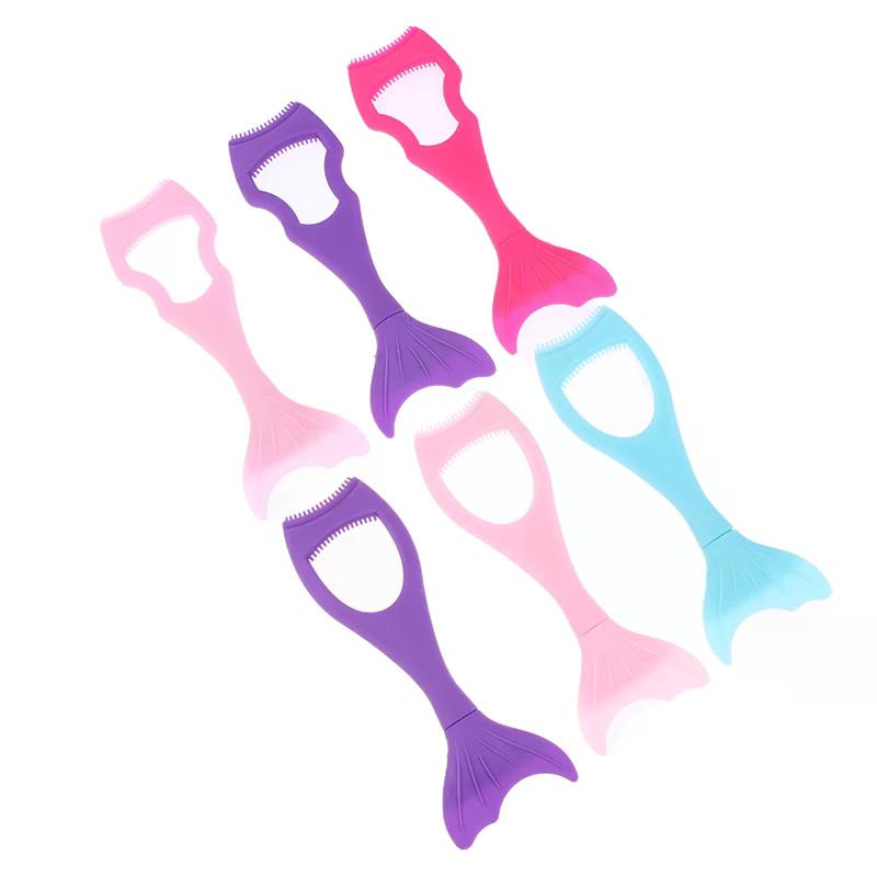 Силиконовый щиток для туши Mermaid Extension Аппликатор Защита Съемные Инструменты для теней и ресниц Для женщин Девочек Новичков