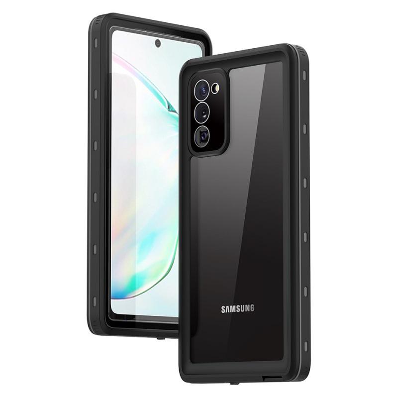 Водонепроницаемый чехол Red Pepper для Samsung Note20 – Для улицы, Ударопрочный, Прозрачный, Полная защита для плавания и езды на велосипеде